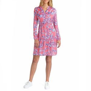 GIGI PARKER Long Sleeve Tiered Dress